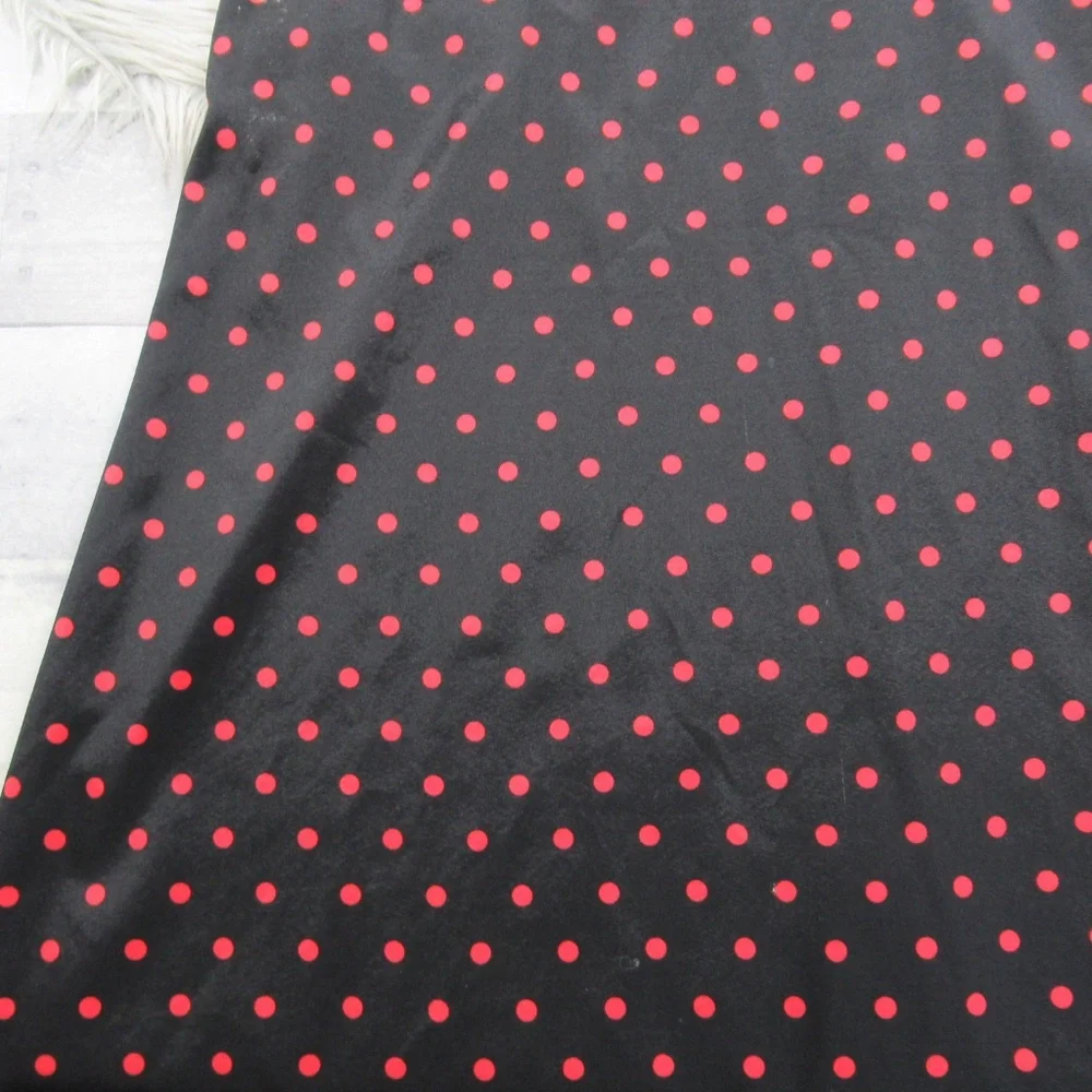 Zanzea Black Red Polkadot Boho Maxi Dresses Women's Size 6 Oversized/Relaxed Fit - Picture 7 of 11